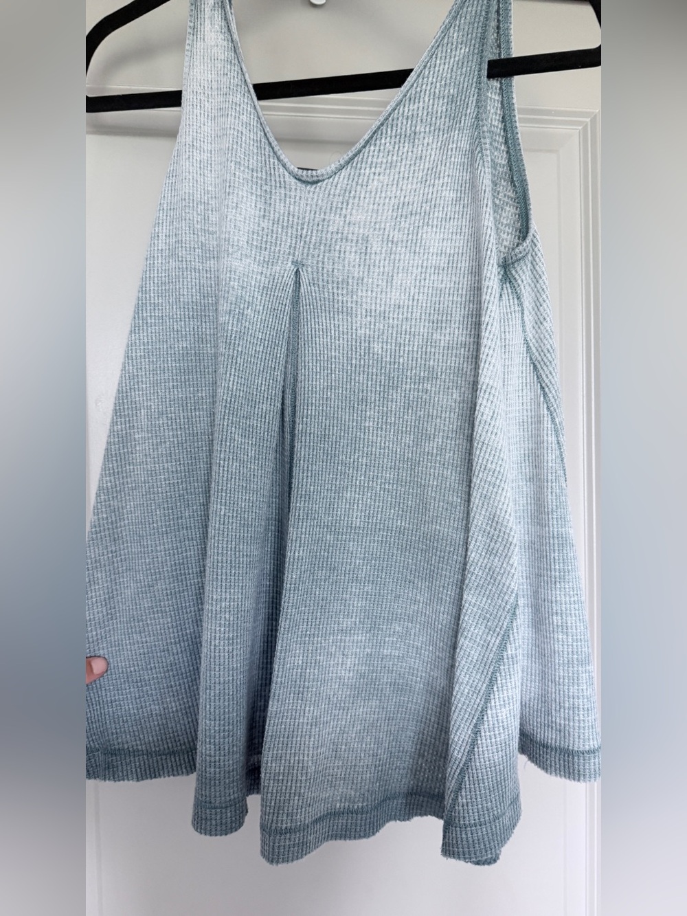 Free People/We The Free Light Blue Waffle Knit Tank - Picture 6 of 7